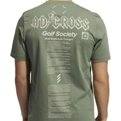 ADIDAS AdiCross Graphic Tee -Golf Bag Sales adidas adicross graphic tee natural green 04 30471.1632321210
