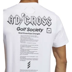 ADIDAS AdiCross Graphic Tee -Golf Bag Sales adidas adicross graphic tee white 04 29918.1632321210