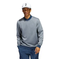 ADIDAS Go-To Crewneck Pullover -Golf Bag Sales adidas go to crewneck pullover crew navy grey three 01 07937.1676590596