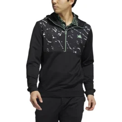 ADIDAS Primeblue COLD.RDY 1/4 Zip -Golf Bag Sales adidas primeblue cold rdy 1 4 zip black white 01 31394.1636650667