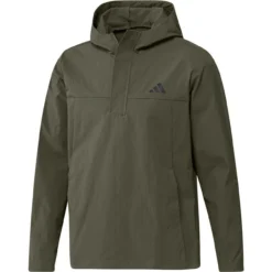 ADIDAS Ripstop 1/4 Zip Pullover Hoodie -Golf Bag Sales adidas ripstop 1 4 zip pullover hoodie olive strata 01 52103.1677077880