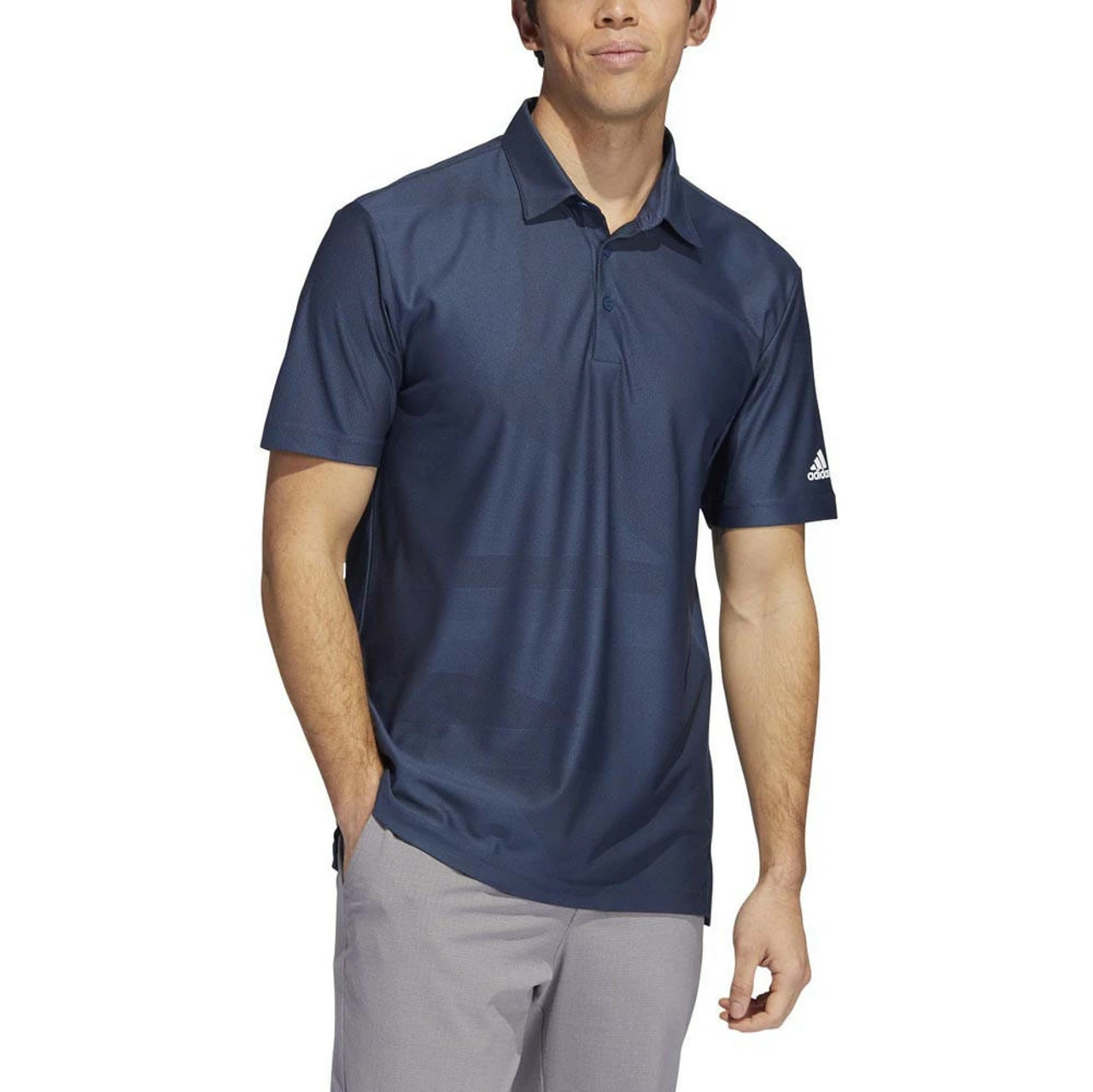 ADIDAS Shapes Jacquard Polo 3 ADIDAS Shapes Jacquard Polo - Image 3
