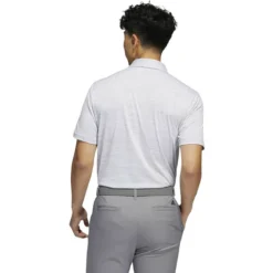 ADIDAS Spacedye Stripe Polo -Golf Bag Sales adidas spacedye stripe polo white grey three 02 51305.1647963242