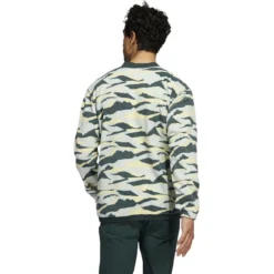 ADIDAS Texture Print Crewneck 14 ADIDAS Texture Print Crewneck -Golf Bag Sales adidas texture print crewneck linen green almost yellow 02 98352.1673902566