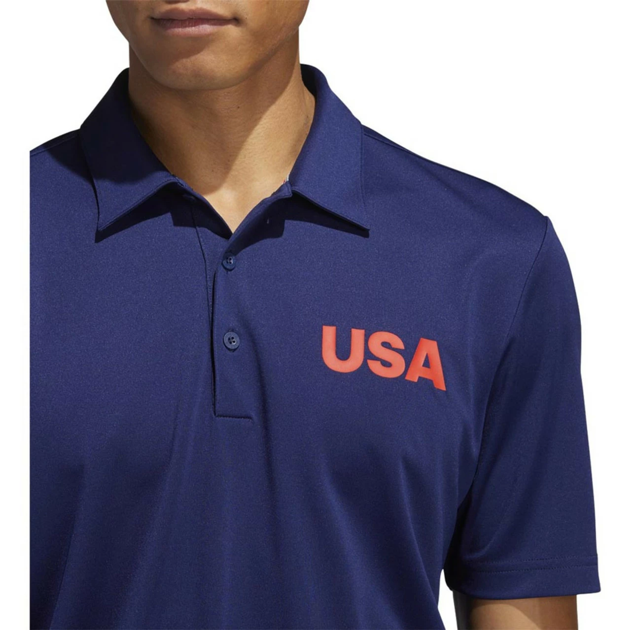 ADIDAS Ultimate365 USA Golf Solid Polo 3 ADIDAS Ultimate365 USA Golf Solid Polo - Image 3