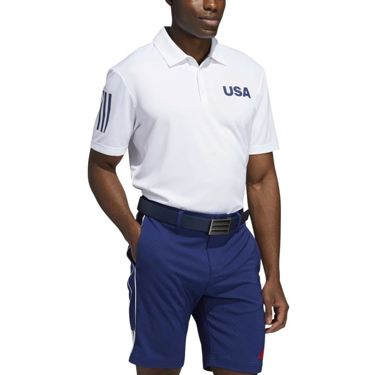 ADIDAS Ultimate365 USA Golf Solid Polo 6 ADIDAS Ultimate365 USA Golf Solid Polo - Image 6