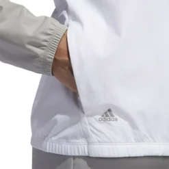 ADIDAS Women's ClimaStorm Jacket -Golf Bag Sales adidas womens climastorm jacket white solid grey 04 15701.1633100470