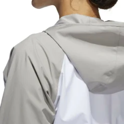 ADIDAS Women's ClimaStorm Jacket -Golf Bag Sales adidas womens climastorm jacket white solid grey 05 84376.1633100470