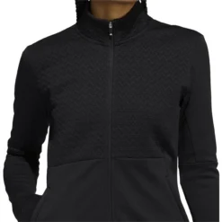 ADIDAS Women's COLD.RDY Full-Zip Jacket -Golf Bag Sales adidas womens cold rdy full zip jacket black 04 26648.1639085472