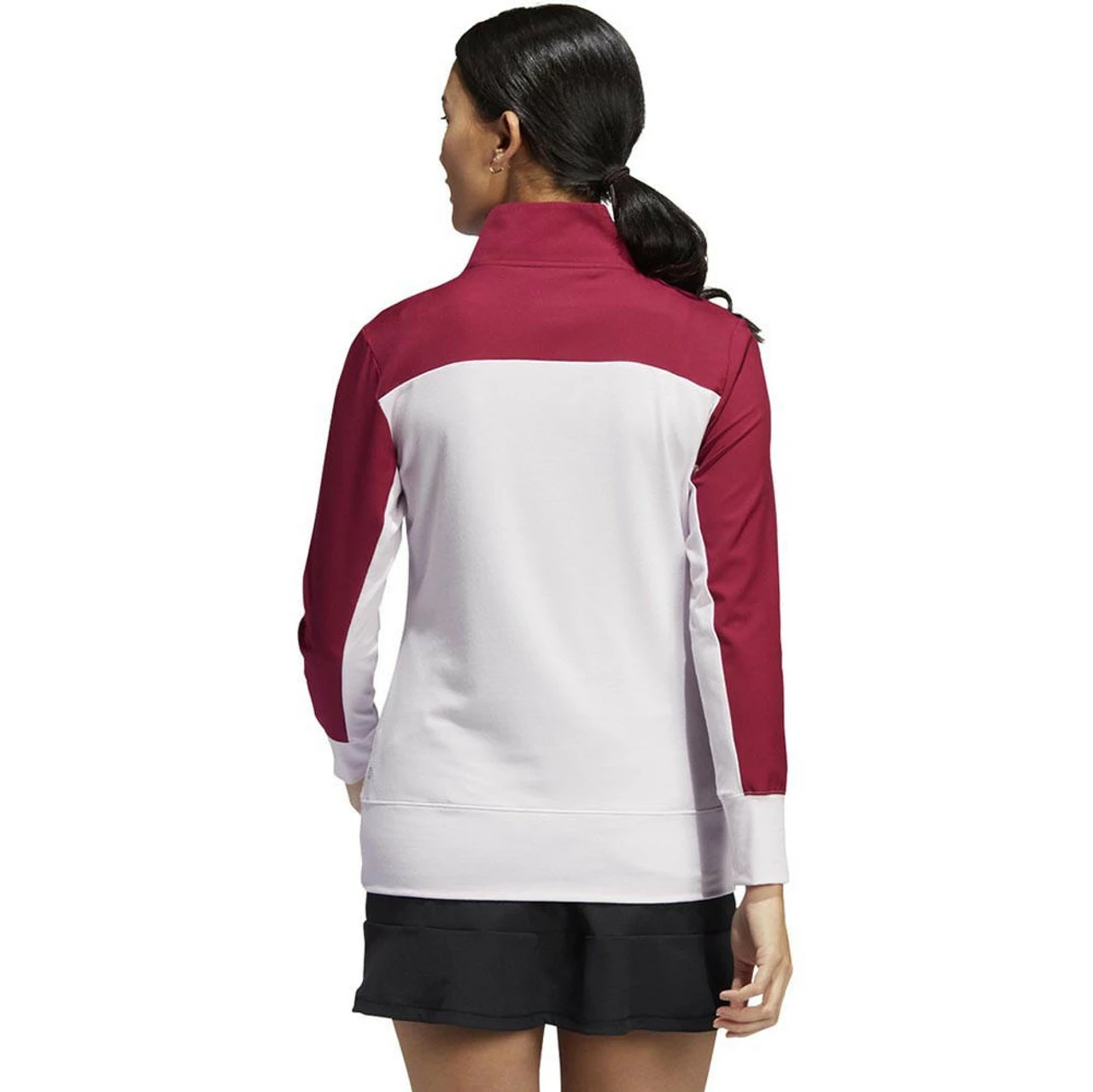 ADIDAS Women's Colorblock Quarter Snap Jacket 2 ADIDAS Women's Colorblock Quarter Snap Jacket - Image 2
