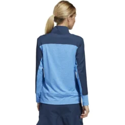ADIDAS Women's Colorblock Quarter Snap Jacket 9 ADIDAS Women's Colorblock Quarter Snap Jacket -Golf Bag Sales adidas womens colorblock quarter snap jacket blue rush 02 24238.1676579963