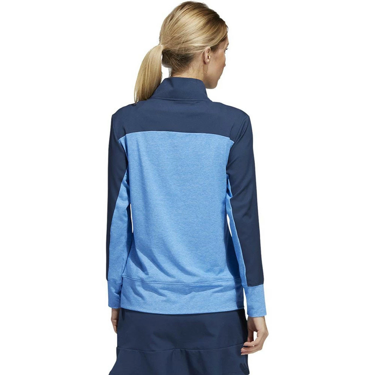 ADIDAS Women's Colorblock Quarter Snap Jacket 4 ADIDAS Women's Colorblock Quarter Snap Jacket - Image 4