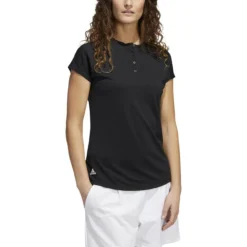 ADIDAS Women's Essentials Crew Polo -Golf Bag Sales adidas womens essentials crew polo black 01 92756.1647971302