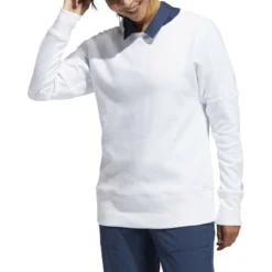 ADIDAS Women's Go-To Sweatshirt 20 ADIDAS Women's Go-To Sweatshirt -Golf Bag Sales adidas womens go to sweatshirt white 01 56960.1639065673