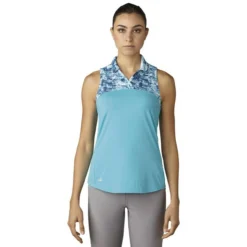 ADIDAS Women's Printed Sport Mesh Sleeveless Polo 7 ADIDAS Women's Printed Sport Mesh Sleeveless Polo -Golf Bag Sales adidas womens printed sport mesh sleeveless polo energy blue 01 05878.1633461092