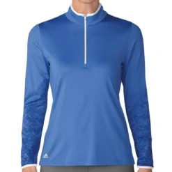 ADIDAS Women's Printed UPF 1/2 Zip Pullover