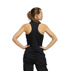 ADIDAS Women's Racerback Sleeveless Polo -Golf Bag Sales adidas womens racerback sleeveless polo black 03 26408.1676594590