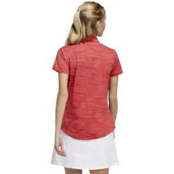 ADIDAS Women's Space-Dyed Polo -Golf Bag Sales adidas womens space dyed polo collegiate red white 02 40051.1647973321