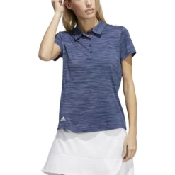 ADIDAS Women's Space-Dyed Polo -Golf Bag Sales adidas womens space dyed polo crew navy white 01 02613.1647973321