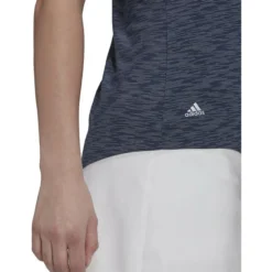 ADIDAS Women's Spacedye Sleeveless Polo -Golf Bag Sales adidas womens spacedye sleeveless polo crew navy white 04 27308.1631905890