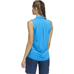 ADIDAS Women's Ultimate 365 Solid Sleeveless Polo -Golf Bag Sales adidas womens ultimate 365 solid sleeveless polo blue rush 02 37401.1662670227