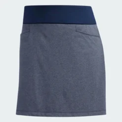 ADIDAS Women's Ultimate Knit Heathered Skort -Golf Bag Sales adidas womens ultimate knit heathered skort night indigo heather 01 86644.1633373113