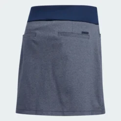 ADIDAS Women's Ultimate Knit Heathered Skort -Golf Bag Sales adidas womens ultimate knit heathered skort night indigo heather 02 67553.1633373114