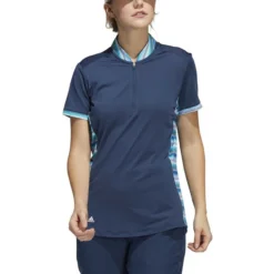 ADIDAS Women's Ultimate365 Printed Polo -Golf Bag Sales adidas womens ultimate365 printed polo crew navy 01 27211.1676598601