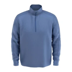 Callaway Midweight Waffle Knit Fleece 1/4 Zip -Golf Bag Sales callaway midweight waffle knit fleece 1 4 zip light moody blue heather 01 84813.1659042872