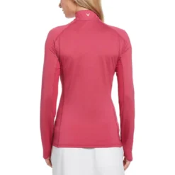 Callaway Women's Swing Tech Sun Protection 1/4 Zip -Golf Bag Sales callaway womens swing tech sun protection 1 4 zip cactus flower 02 87572.1676577164