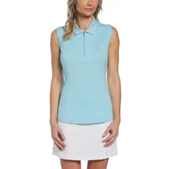Callaway Women's Tonal Heather Sleeveless Polo