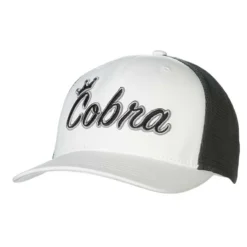 COBRA Crown C Trucker Snapback Hat -Golf Bag Sales cobra crown c trucker snapback hat white 01 42092.1648568868
