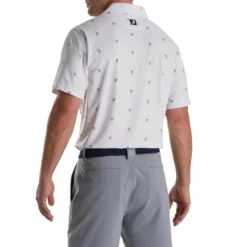 FootJoy Cactus Print Lisle Self Collar Polo -Golf Bag Sales footjoy cactus print lisle self collar polo white 02 91329.1673904504