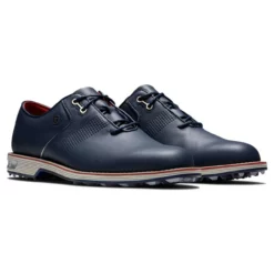 FootJoy Men's DryJoys Premiere Series Flint Golf Shoes -Golf Bag Sales footjoy dryjoys premiere series flint golf shoes navy red 05 46254.1668002454
