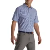 FootJoy Feeder Stripe Mix Stretch Pique Self Collar Polo