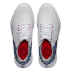 FootJoy Men's FJ Fuel Golf Shoes -Golf Bag Sales footjoy fj fuel golf shoes white blue fog red 03 58088.1664304221