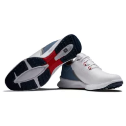 FootJoy Men's FJ Fuel Golf Shoes -Golf Bag Sales footjoy fj fuel golf shoes white blue fog red 06 74376.1664304221