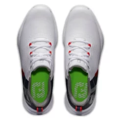 FootJoy Men's FJ Fuel Golf Shoes -Golf Bag Sales footjoy fj fuel golf shoes white navy lime 03 57592.1664304221