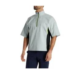 FootJoy FJ Hydrolite Short Sleeve Rain Shirt -Golf Bag Sales footjoy fj hydrolite short sleeve rain shirt black silver lime 02 04679.1676494361