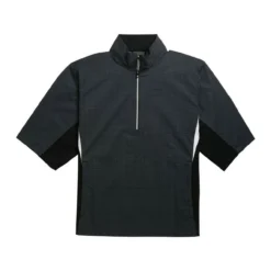 FootJoy FJ Hydrolite Short Sleeve Rain Shirt -Golf Bag Sales footjoy fj hydrolite short sleeve rain shirt charcoal black houndstooth 01 59041.1676494364