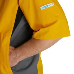 FootJoy FJ Hydrolite Short Sleeve Rain Shirt -Golf Bag Sales footjoy fj hydrolite short sleeve rain shirt mustard charcoal black 04 63478.1676494359