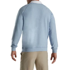 FootJoy French Terry Crewneck -Golf Bag Sales footjoy french terry crewneck dove grey heather 02 41770.1673902079
