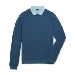 FootJoy French Terry Crewneck -Golf Bag Sales footjoy french terry crewneck ink heather 04 31878.1673900204