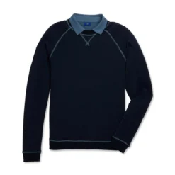 FootJoy French Terry Crewneck -Golf Bag Sales footjoy french terry crewneck navy 04 46401.1673904993