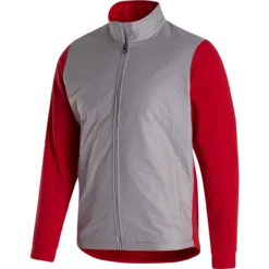 FootJoy Full-Zip Hybrid Jacket -Golf Bag Sales footjoy full zip hybrid jacket grey 01 89685.1632774087