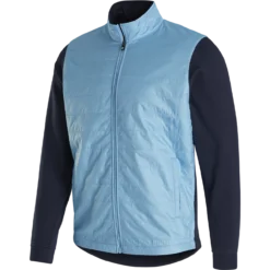 FootJoy Full-Zip Hybrid Jacket -Golf Bag Sales footjoy full zip hybrid jacket light blue 01 83530.1632774035