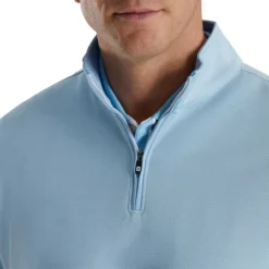 FootJoy Lightweight Jaquard 1/4 Zip 18 FootJoy Lightweight Jaquard 1/4 Zip -Golf Bag Sales footjoy lightweight jacquard 1 4 zip dusk blue 03 67418.1673900851