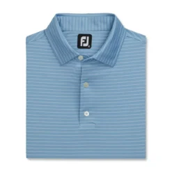 FootJoy Lisle Classic Pencil Stripe Polo 43 FootJoy Lisle Classic Pencil Stripe Polo -Golf Bag Sales footjoy lisle classic pencil stripe polo blue white 04 55196.1673904710