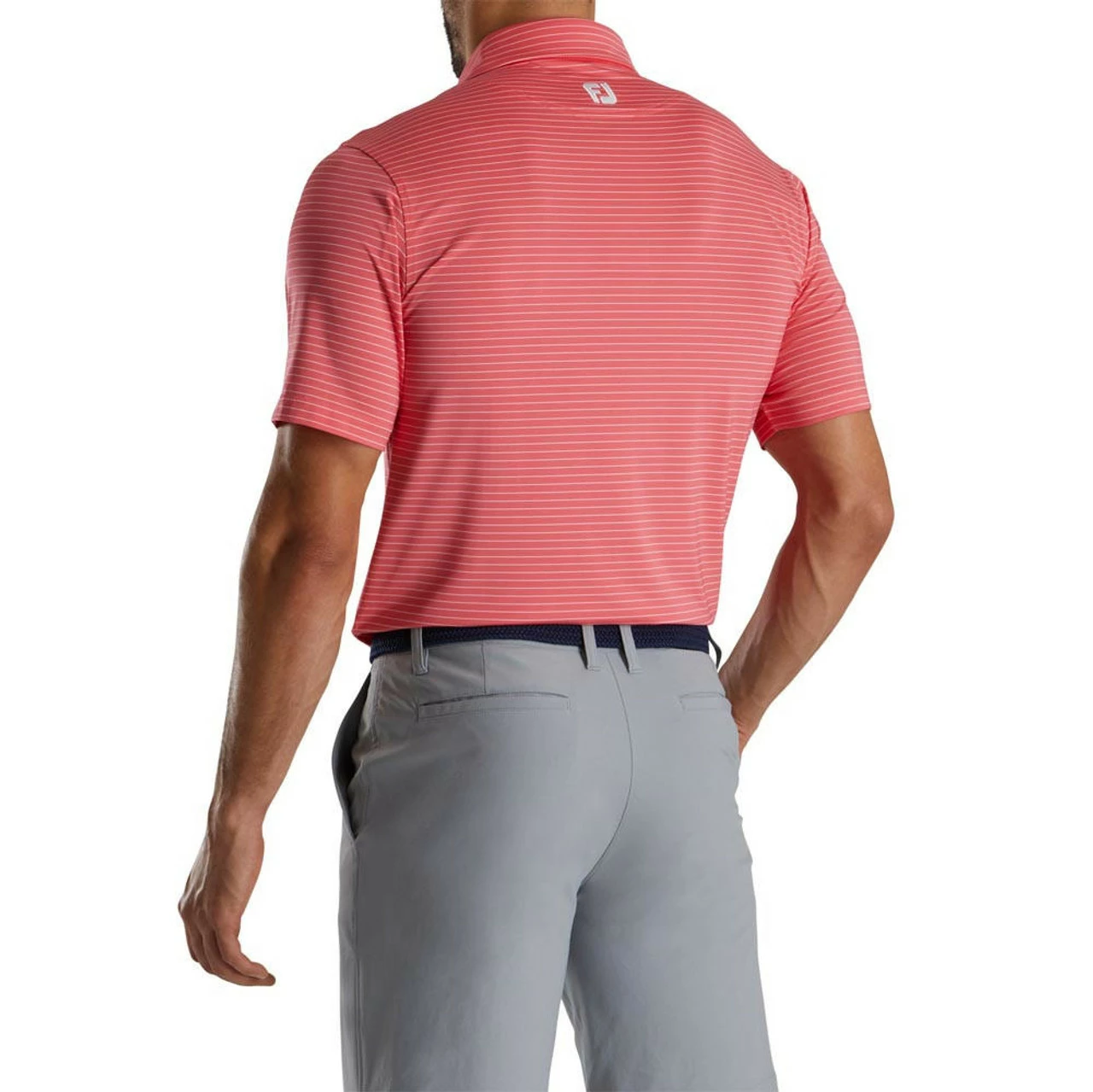 FootJoy Lisle Classic Pencil Stripe Polo 6 FootJoy Lisle Classic Pencil Stripe Polo - Image 6