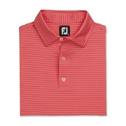 FootJoy Lisle Classic Pencil Stripe Polo 31 FootJoy Lisle Classic Pencil Stripe Polo -Golf Bag Sales footjoy lisle classic pencil stripe polo flamingo white 04 23203.1673900677